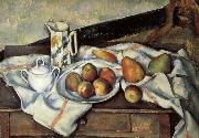 Paul Cezanne Pear and peach painting